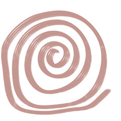 Abstracts Spiral Doodle Decoration