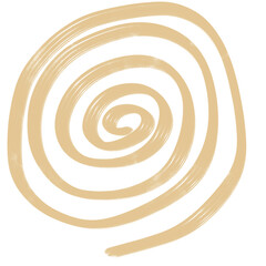 Abstracts Spiral Doodle Decoration