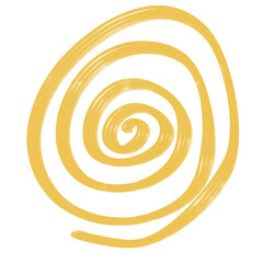 Abstracts Spiral Doodle Decoration