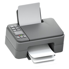 3d icon Printer, 3d illustration, 3d element, 3d rendering.