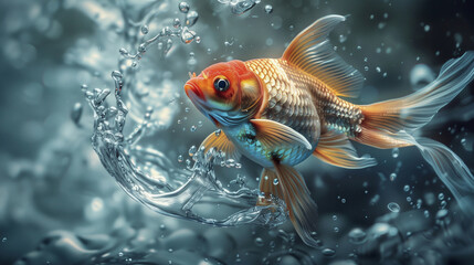 Dynamic Leap, Goldfish Splashing