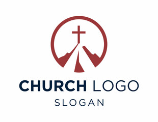 Logo about Church created using the CorelDraw application. on a white background.