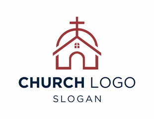 Logo about Church created using the CorelDraw application. on a white background.