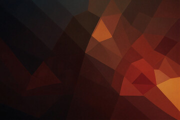 Dark gradient red and yellow polygon shapes background