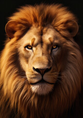 Fototapeta premium majestic lion FELINES CREATED BY AI