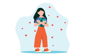 Earth Day Flat Design Illustration