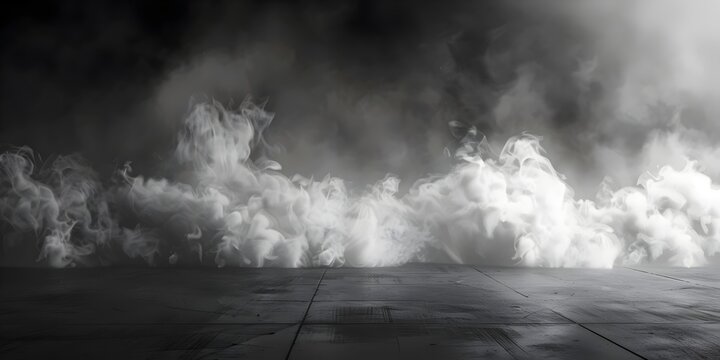 Floor Smoke and Dust Atmospheric Image for Wallpaper Design