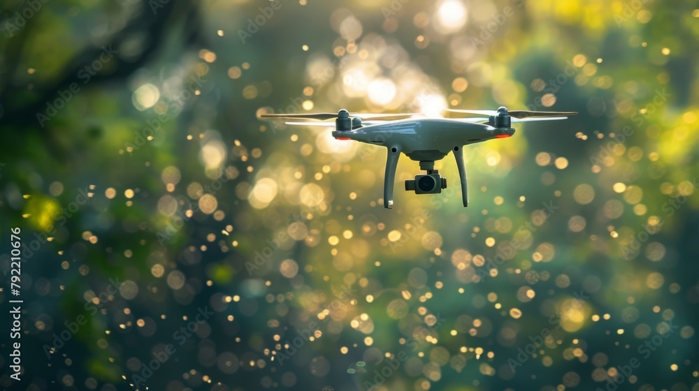 Poster a network of drones equipped with thermal imaging and geolocation capabilities used to survey the af