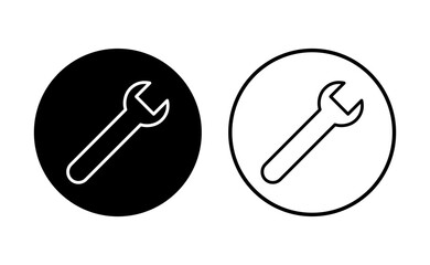Wrench icon set. repair icon vector. tools icon vector