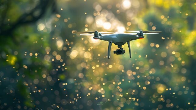 A network of drones equipped with thermal imaging and geolocation capabilities used to survey the affected area and identify potential hazards. .
