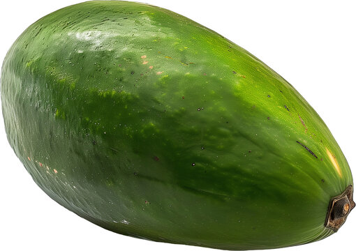 Large Green Maradol on Transparent Background