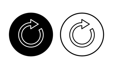 Refresh icon set. Reload icon vector. Update icon.