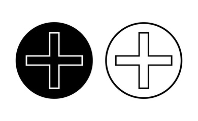 Plus Icon set. Add plus icon