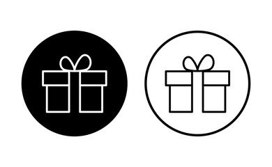 Gift icon set. gift vector icon. birthday gift