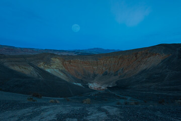 Big Ubehebe Crater in Moonlight, Death Valley