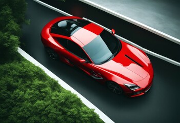 'rendering 3d top car view side sedan three-dimensional generic grey model sports studio automotive...