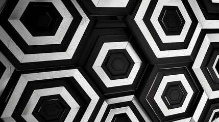 abstract geometric black and white pattern background