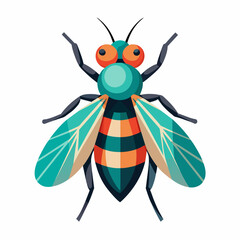 Fly vector art illustration (10)