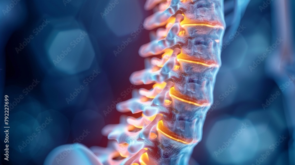 Poster the smooth unbroken line of the spine is a testament to the bodys resilience and ability to withstan