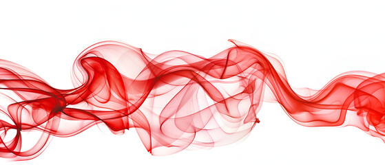 Abstract wave  Scarf  Bright ribbon on white background , Abstract smoke ,Red smoke abstract on white background, fire design

