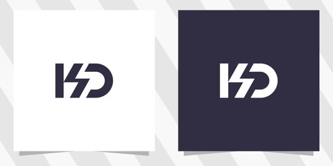 letter kd dk logo design - obrazy, fototapety, plakaty