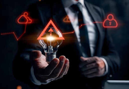 Business Peril: Illuminated Warning