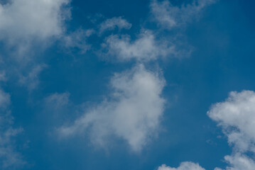 Blue sky with white clouds