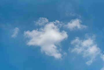 Blue sky with white clouds