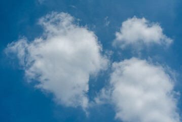 Blue sky with white clouds