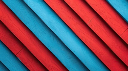 Diagonal stripes in red and blue creating a bold background