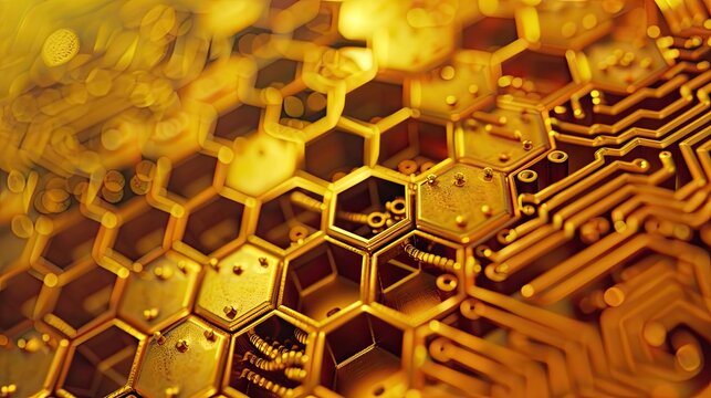 Honeycomb and efficient energy circuits mimicking natures design