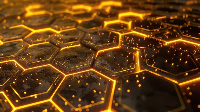 Honeycomb and efficient energy circuits mimicking natures design