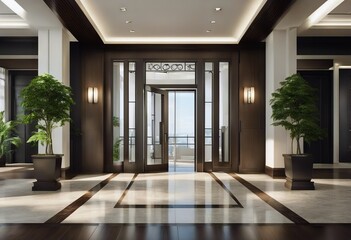 rendering entryway 3d Modern