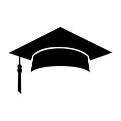 Academic graduation cap icon vector