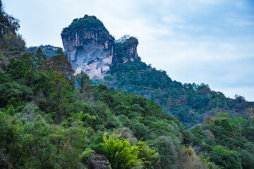 Wuyishan, Wuyishan City, Fujian Province - Yunv Peak and Jiuqu Stream