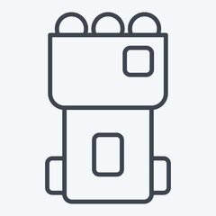 Icon Tennis Machine. related to Tennis Sports symbol. line style. simple design illustration