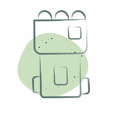 Icon Tennis Machine. related to Tennis Sports symbol. Color Spot Style. simple design illustration