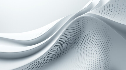 A grayscale image of a parametric surface with a polka dot texture lit from the right.