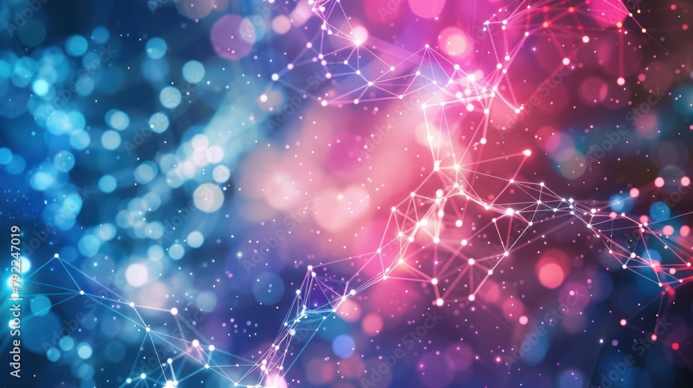 Poster gradient network connection background, digital technology background,. digital futuristic.