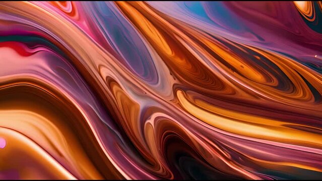 Swirl Fluid Melting Waves Flowing Liquid Motion Abstract Background. bstract line fluid colors backgrounds. Trendy Vibrant Fluid Colors