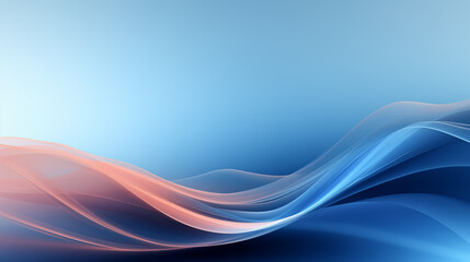 Obraz premium Blue and pink abstract background with smooth gradient
