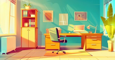Artistic and Organized Desk Haven
