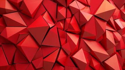 Obraz premium abstract red triangle background