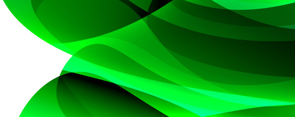 A closeup pattern of a green swirl resembling a banana leaf on a white background, showcasing the beauty and intricacy of terrestrial plants in liquid form