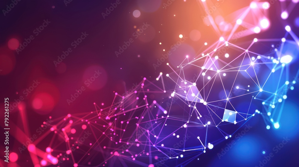 Poster gradient network connection background, digital technology background,. digital futuristic.