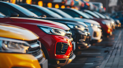 cars in a row,generative ai