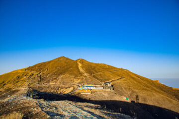 Wugong Mountain, Pingxiang City, Jiangxi Province - sea of clouds and mountain scenery at sunset
