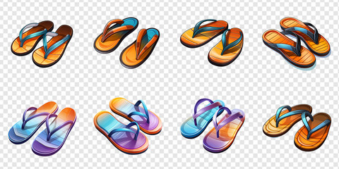Elegant flip-flops png collection