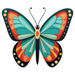 butterfly vector illustration and isolated on white background