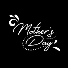 Happy Mother's Day wishes with heart. Mother day calligraphy, 
